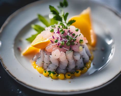 Tentation De La Mer Tartare De Dorade Royale Aux Agrumes Et Fleur De