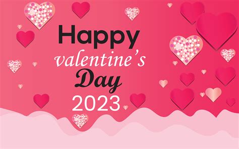 Happy Valentine's Day wish card 20401740 Vector Art at Vecteezy