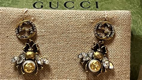 GUCCI BEE Earrings With Interlocking G YouTube