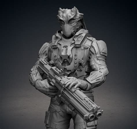 ArtStation - The Hunter - sculpt