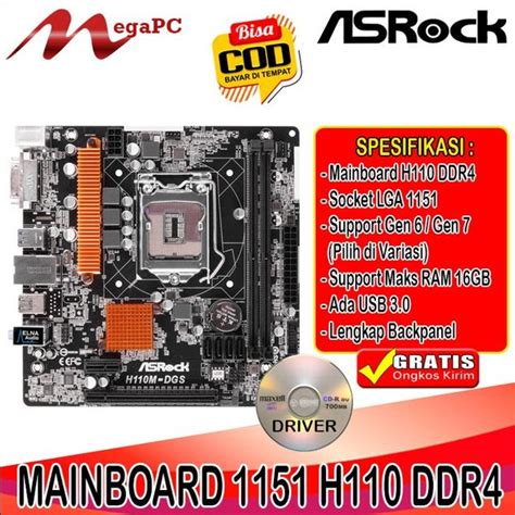 Jual Mainboard Mobo Lga H Ddr Untuk Gen Gen Di Lapak