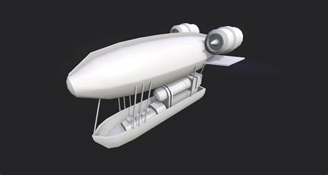 Steampunk Airship 04 - 3D Model by gsommer