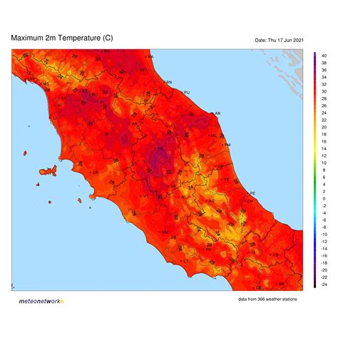 Mappe Rete Stazioni Meteo Meteonetwork