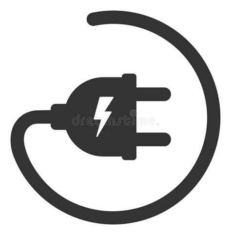 Vector Flat Electric Adapter Pictogram Vector Illustratie