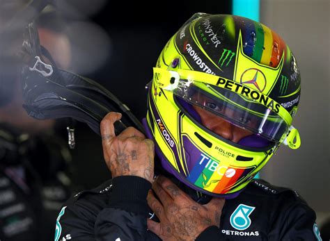 Why is Lewis Hamilton wearing a rainbow helmet at the F1 Qatar Grand Prix? Brit prepared to be ...