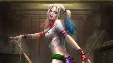 Pintura De Harley Quinn Fondo De Pantalla 4k Hd Id 4444