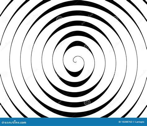 Detalle De Un Espiral Negro En Blanco Ilustraci N Del Vector