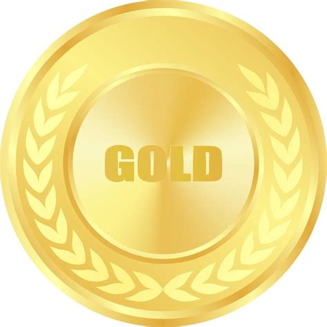 Premium Vector Realistic Golden Medal Vector Golden Award Prize