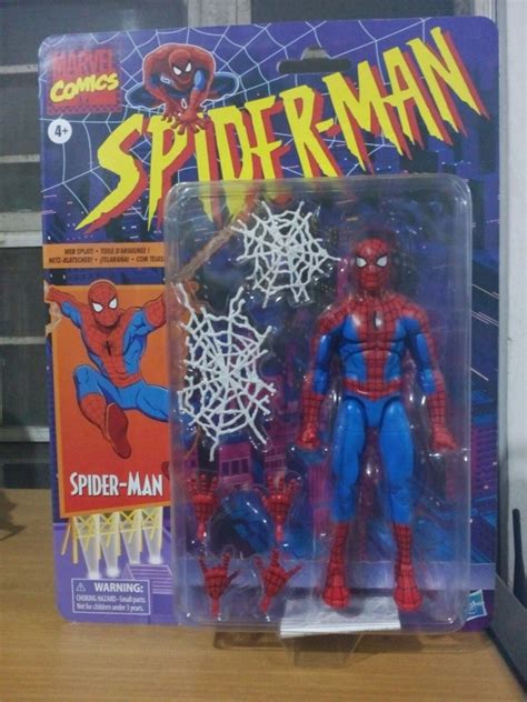 Marvel Legends Retro Spider Man Cel Shaded Hobbies Toys Toys