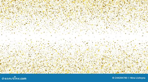 Golden Glitter Confetti On Stock Vector Illustration Of Holiday