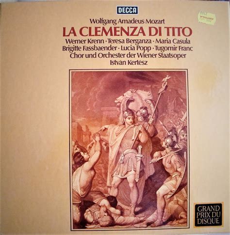 Wolfgang Amadeus Mozart La Clemenza Di Tito Vinyl Records Lp Cd On