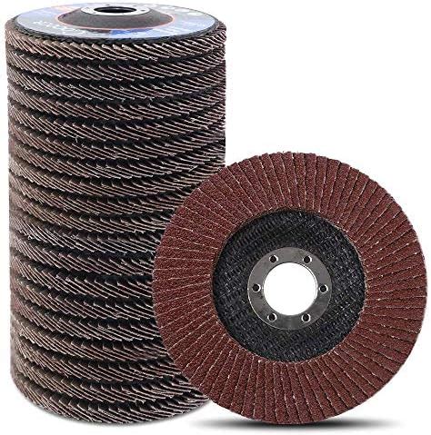 Sarrah 8 Pieces Flap Discs Sanding Grinding Wheels 4 Inches For Angle