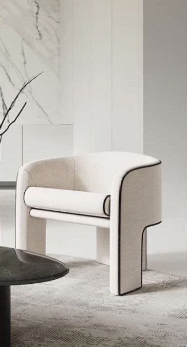 Modern White Armchair With Chic Design