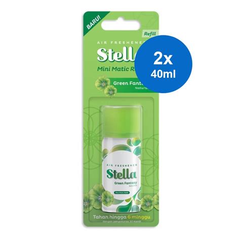 Jual Stella Pengharum Ruangan Mini Matic Refill Green Fantasy 2 X 40 Ml