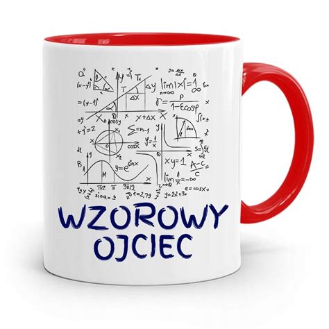 KUBEK CZERWONY DLA TATY OJCA WZOROWY OJCIEC z Nadrukiem ze Zdjęciem