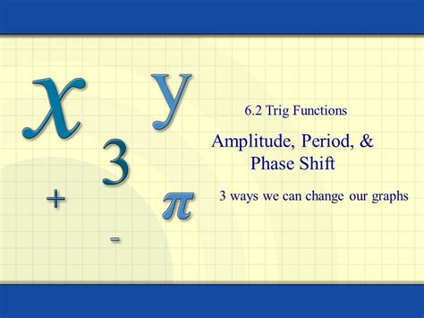 Amplitude Period And Phase Shift Ppt Download