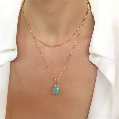 Collier Tendance 2024 Pierre Turquoise BIJOUX BY JULIE