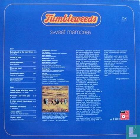 Sweet Memories Lp 19 25755 6 1976 Tumbleweeds Lastdodo