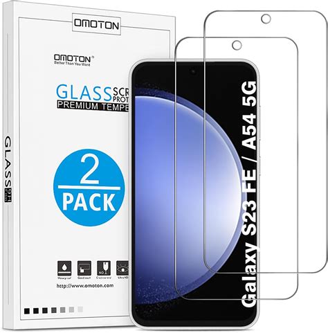 OMOTON 2 Stück Panzer Schutz Glas für Samsung Galaxy S23 FE kompatibel