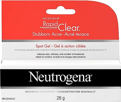 Neutrogena Rapid Clear Stubborn Acne Spot Treatment Gel With Maximum Strength 5 Benzoyl