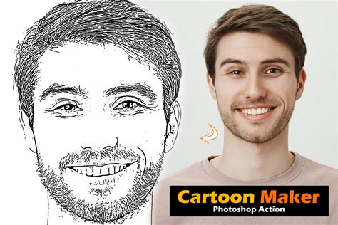 Cartoon Maker Photoshop Action | Actions ~ Creative Market