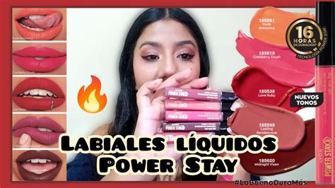 Nuevos Tonos de LABIALES LÍQUIDOS POWER STAY AVON 2023 YouTube