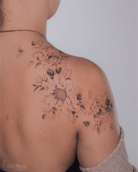 Top 74 Fine Line Flower Tattoo In Cdgdbentre