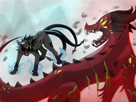 Beast Fight by Wolfverinee on DeviantArt