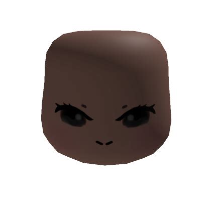 Chibi Cute Black Cheek Face Roblox