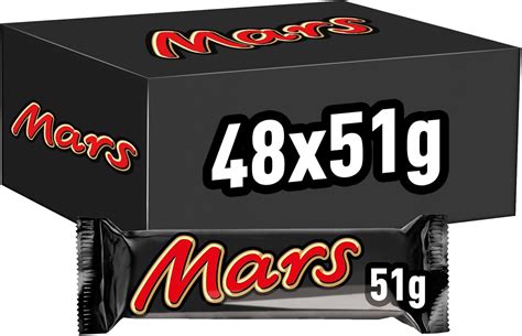 Mars Chocolate Bars Milk Chocolate Caramel Nougat 48 X 51g Bulk