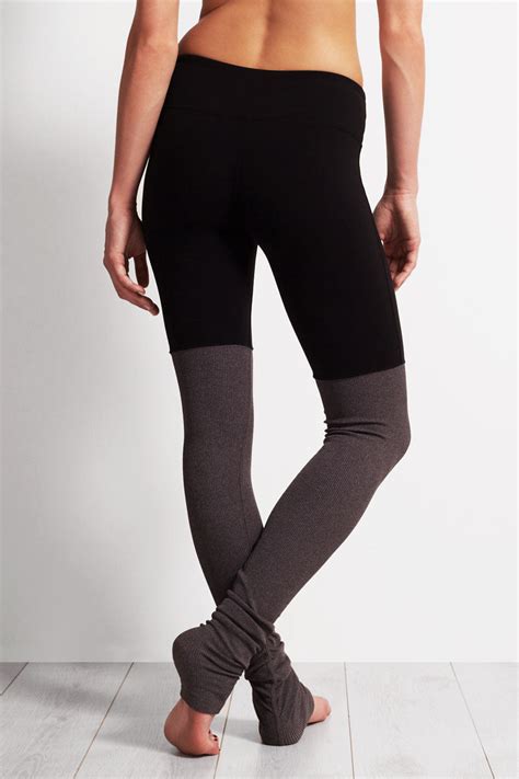 Alo Yoga Goddess Ribbed Legging Black Stormy The Sports Edit