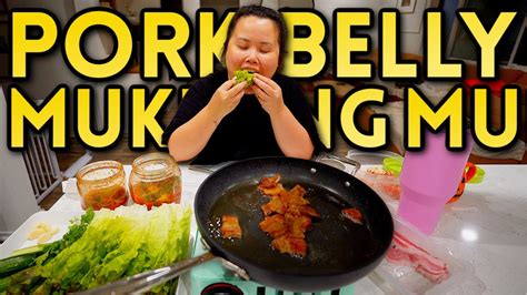 Pork Belly Korean Bbq Mukbang Kimchi Lobster 먹방 Eating Show Cooking Eating Youtube