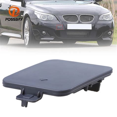 POSSBAY Newest 1 Pcs Front Bumper Tow Hook Cover Cap Fit For BMW 5