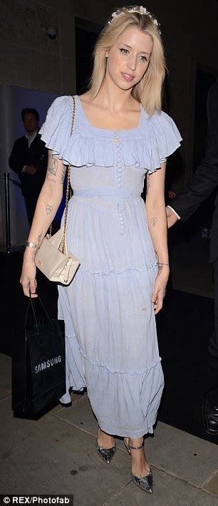 Peaches Geldof Is Pretty As A Picture In Pastel Blue Daily Mail Online