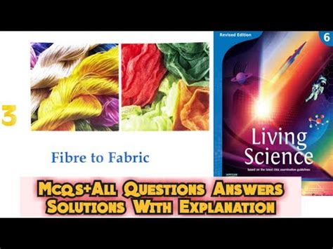 Fibre To Fabric Chapter 3 Living Science Ratna Sagar Class 6 CBSE