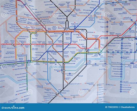 Tube Map of London Underground Editorial Image - Image of lines ...