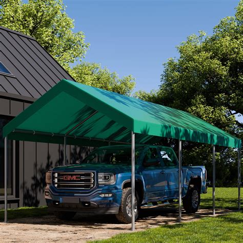 Amazon JAMFLY Carport 10 X 20 Ft Heavy Duty Carport Car Canopy