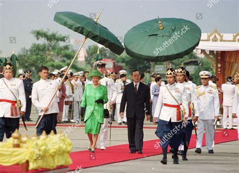 Queen Elizabeth Ii King Bhumibol Editorial Stock Photo - Stock Image ...