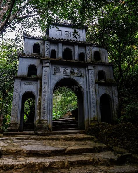 Stairs Jungle And Gateway To Bai Dinh Buddhist Temple Spiritual And