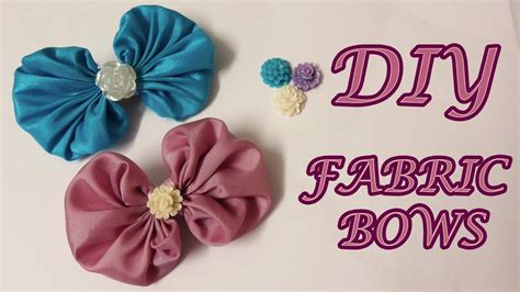 Diy Fabric Bows Fabric Hair Bows Tutorial How To Fabric Flower