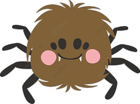 Cute Spider Vector Art PNG, Cute Spider Cartoon Illustration, Spider ...