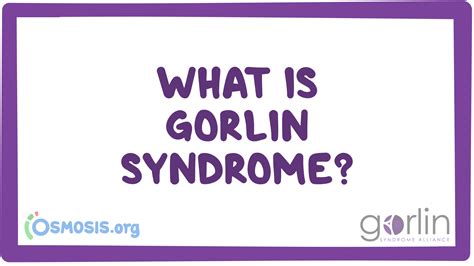 Gorlin syndrome (Gorlin Syndrome Alliance): Video, Causes, & Meaning | Osmosis