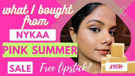 What I Bought From NYKAA PINK SUMMER SALE 2023 Youtube Nykaahaul