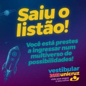 Unicruz Divulga Os Aprovados No Vestibular