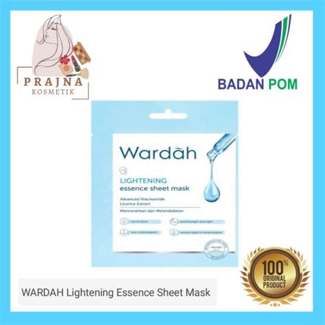 Jual Wardah Lightening Essence Sheet Mask Ml Shopee Indonesia