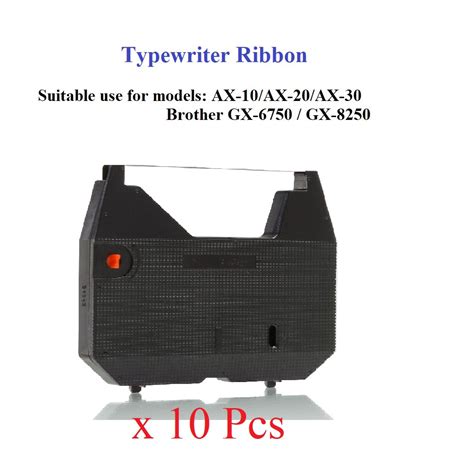 Typewriter Ribbon Ax Black For Typewriter Model Brother Gx