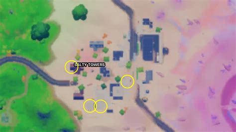 Fortnite guide: All four of the Salty Towers safe locations with golden ...