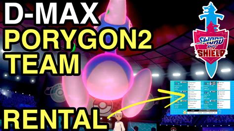 D Max Porygon Team Vgc Series Pokemon Sword Shield Ranked Battles