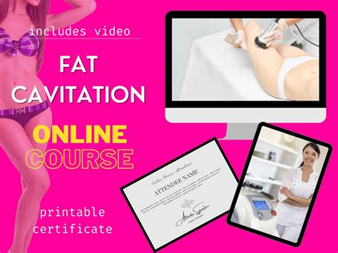 Ultrasonic Fat Cavitation Online Course Video Training Manual Body Contouring User Guide Instant