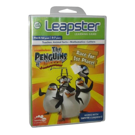 LeapFrog Leapster Penguins of Madagascar Learning Kids Game - Walmart ...